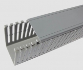 银灰色PVC明线槽40*25|绝缘配线槽|PVC开口线槽|走线槽|明线槽