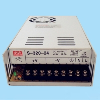 明伟开关电源S-320-24 24V 12.5A|单路安规认证电源|明伟电源230*115*50