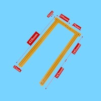 三菱扶梯梯级边框YS004B278|一代二代直线段黄压条|三菱扶梯边框
